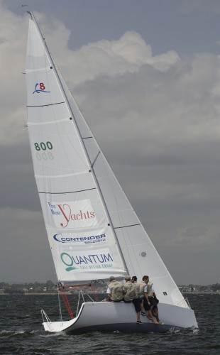 The BW8 shows off her sail plan © Event Media